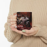 Ceramic Mug 11oz, Personalized Ducati motorcycle stylish BPA lead free coffee  tea beverage drinking ceramic cup for Bike lover and ryder. The Aurora Touch