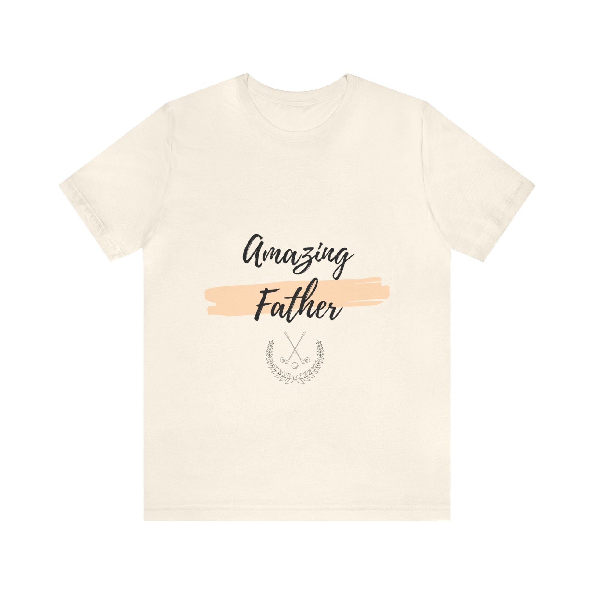 Amazing Father Unisex Jersey Short Sleeve Tee, Great Dad Xmas bday novelty short sleeve casual gift for every day use