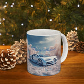 Ceramic Mug 11oz, Personalized Fancy Mug, Stylish Bugatti Design Mug, Fancy Car Portrait, Exotic Car Display, Valentine gift, sexy items The Aurora Touch