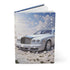 Hardcover Journal Matte, White Rolls Royce, Personal writing book, designer notebook,Daily Journal, Daily Dairy, Screenwriter Journal The Aurora Touch