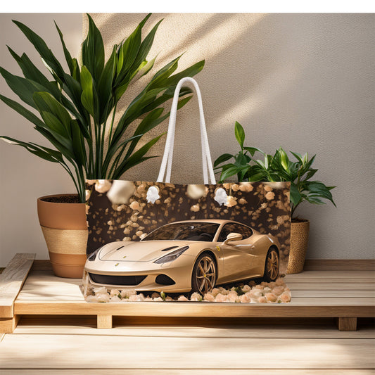 Bolso de fin de semana Ferrari Creme, bolso de mano de diseñador Fancy Girl para llevar de noche, un regalo ideal, bolso de viaje grande