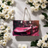 Pink Lamborghini Weekender Bag, Stylish Travel Bag, Carry on Purse, Designer Luxury Bag, Large Tote Bag for Women, Weekend Getaway Overnight The Aurora Touch