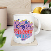 Ceramic Mug 11oz, Motivational White Mug, Inspirational uplifting item, gift for teacher, New year resolution, office Mug, Kitchen decor The Aurora Touch