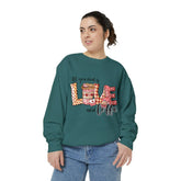 Unisex Garment-Dyed Sweatshirt, Valentines Day sweater, Valentine Lovers gift, Novelty Shirt, Girlfriend Valentine Gift, Warm cozy Sweater