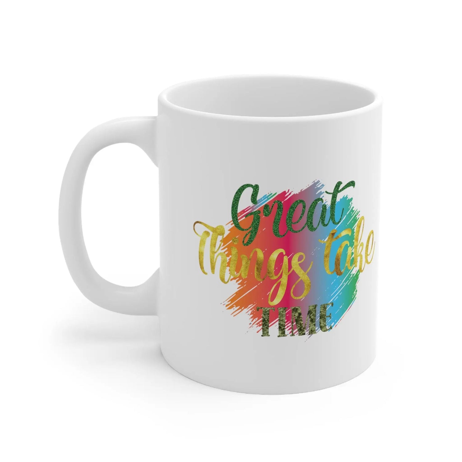 Ceramic Mug 11oz, Inspirational message Mug, Positive sublimation gift, Trendy Coffee Mug, Positive Kitchenware, College Student gift