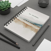 Personalized Spiral Bound Journal, Minimalist Spiral Notebook, small daily journal, dreamer nightly journal, nice simple everyday notebook The Aurora Touch