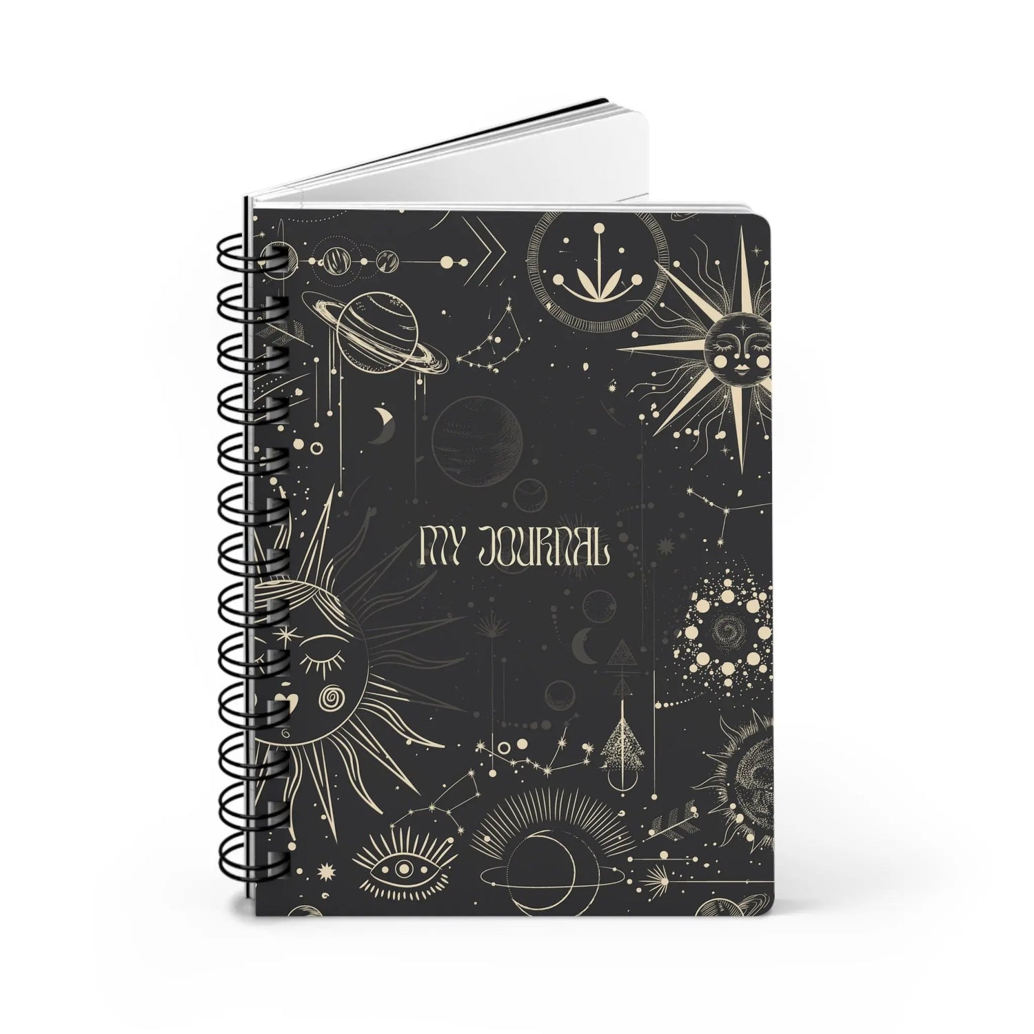 Spiral Bound Journal, Positive tarot personal daily meditation notebook writing diary journal for inspirational dream writing The Aurora Touch