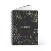 Spiral Bound Journal, Positive tarot personal daily meditation notebook writing diary journal for inspirational dream writing The Aurora Touch