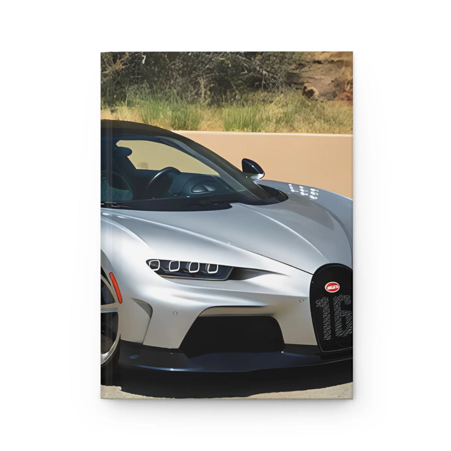 Hardcover Journal Matte, Bugatti design Journal, Hard Cover Notebook, Class notebook, gift for son, Designer Style Note Journal The Aurora Touch