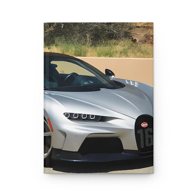 Hardcover Journal Matte, Bugatti design Journal, Hard Cover Notebook, Class notebook, gift for son, Designer Style Note Journal The Aurora Touch