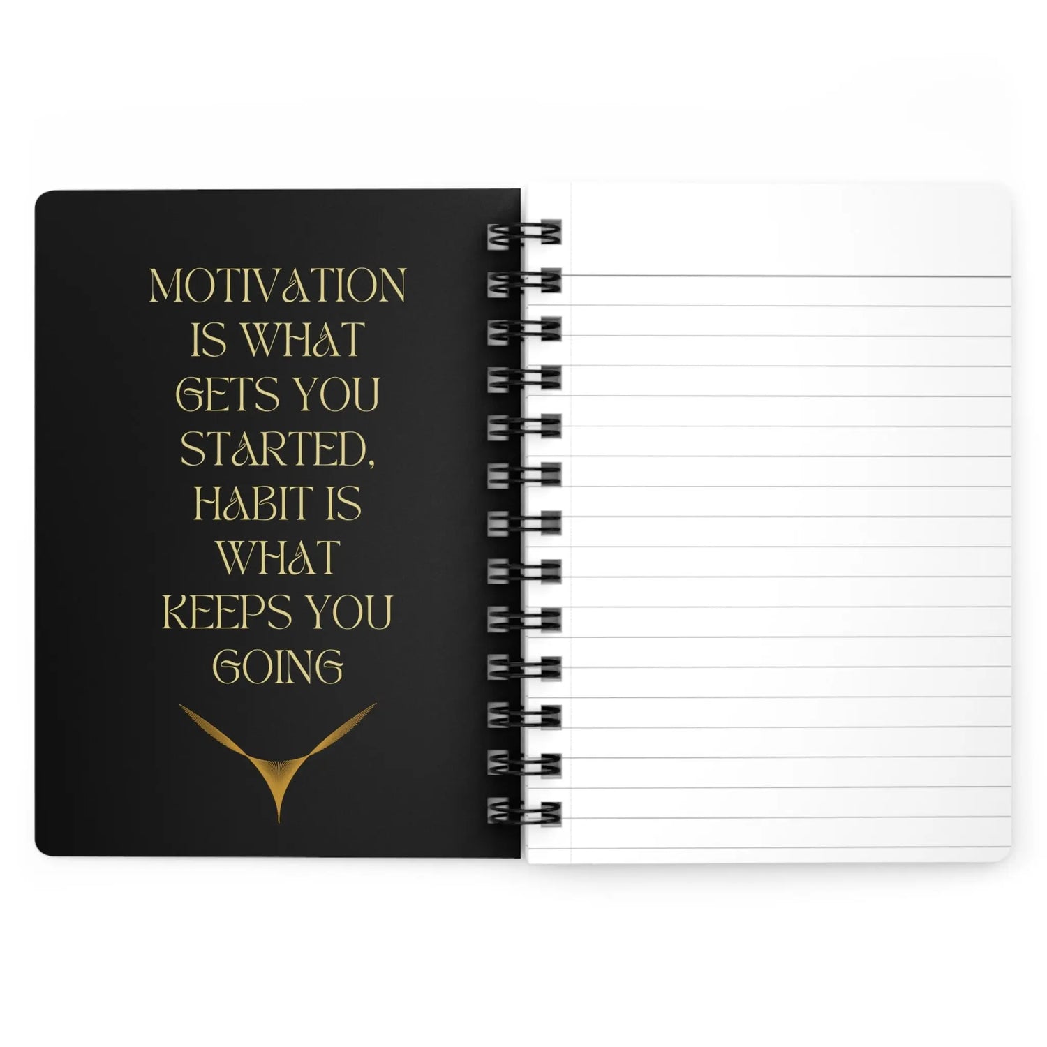 Spiral Bound Journal, personalized daily journal, blue gold notebook, everday affirmation notebook, nightly dream journal, everyday diary The Aurora Touch