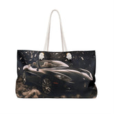 Ferrari Weekender Bag, Designer Carry On, Black Overnight Bag, Fancy Travel Bag, Roomy Duffel Bag, Special Designer Bag The Aurora Touch