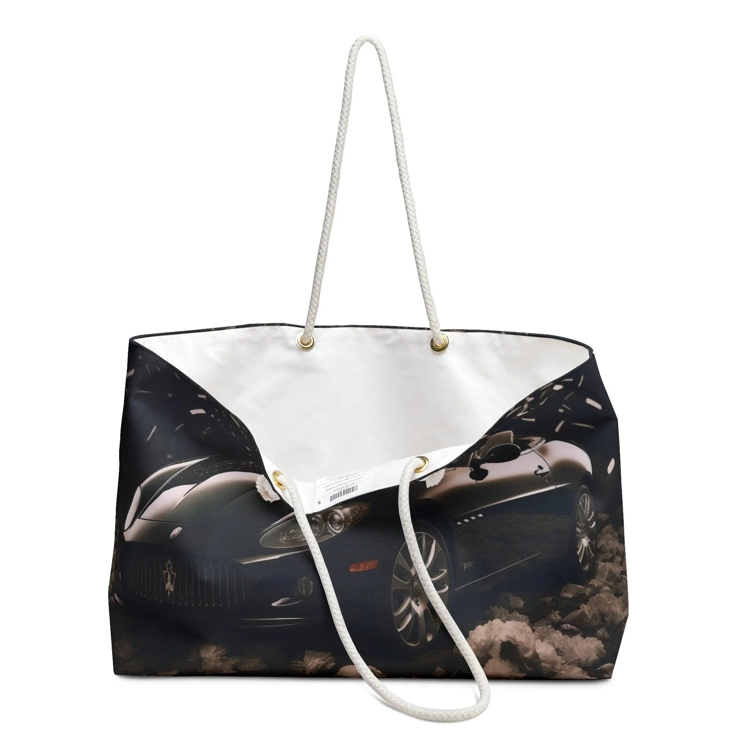 Ferrari Weekender Bag, Designer Carry On, Black Overnight Bag, Fancy Travel Bag, Roomy Duffel Bag, Special Designer Bag The Aurora Touch