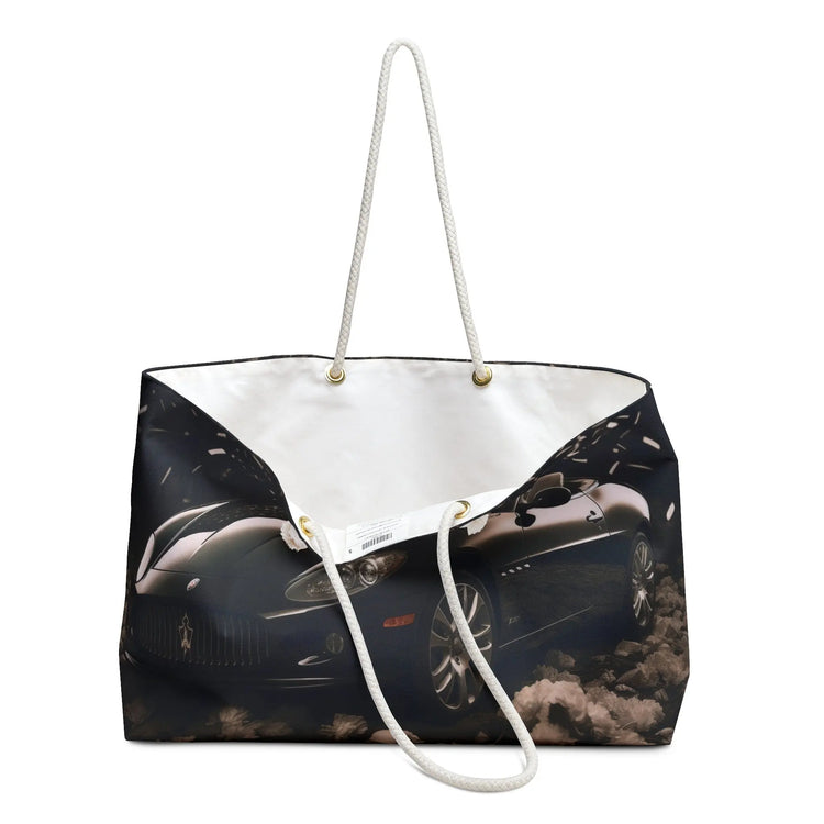 Ferrari Weekender Bag, Designer Carry On, Black Overnight Bag, Fancy Travel Bag, Roomy Duffel Bag, Special Designer Bag The Aurora Touch
