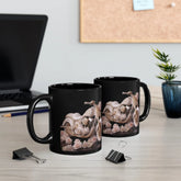 11oz Black Mug, fancy motorcycle mug, sweet 16 gift item, a ryders mug, pretty pink designer mug, girlfriuend gift, quinceanera gift The Aurora Touch