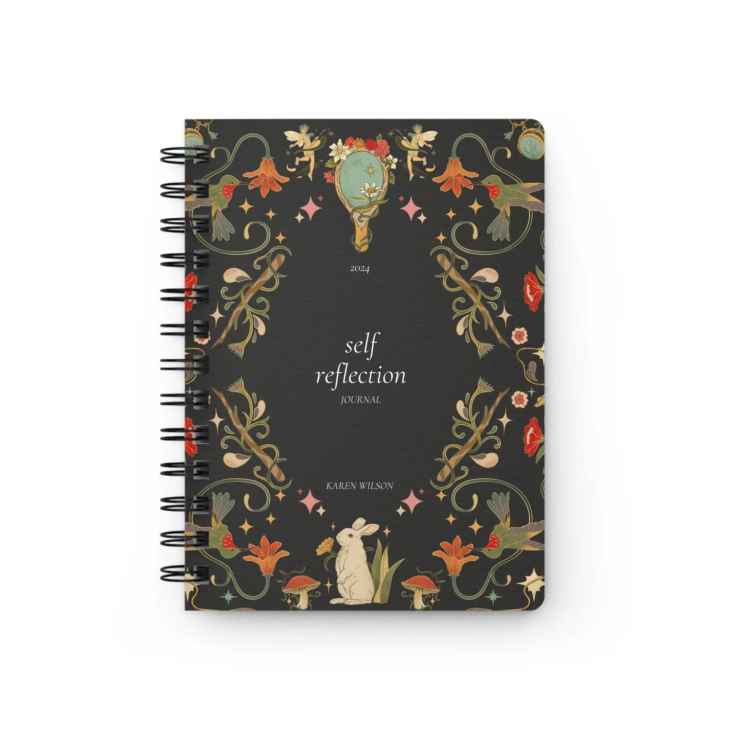 Spiral Bound Journal, Personalized Self Reflection Journal, Postive Affirmation NoteBook, Daily Agenda Journal, Self Awareness Book The Aurora Touch