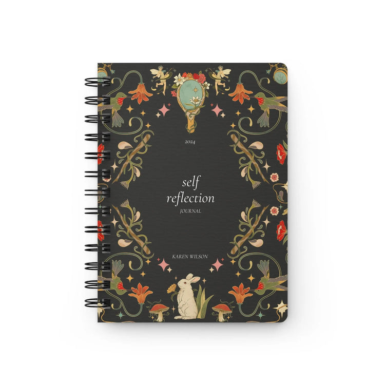 Spiral Bound Journal, Personalized Self Reflection Journal, Postive Affirmation NoteBook, Daily Agenda Journal, Self Awareness Book The Aurora Touch