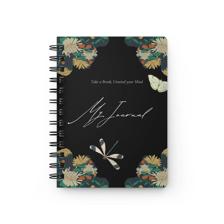 Spiral Bound Journal, Personal Daily Journal, Beautiful Design Spiral Notebook, Daily Meditation Diary, Stylish Sturdy notebook The Aurora Touch