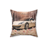 Spun Polyester Square Pillow, Personalized Ferrari Pillow, Stylish couch pillow, designer bed pillow, pretty bedroom decor The Aurora Touch