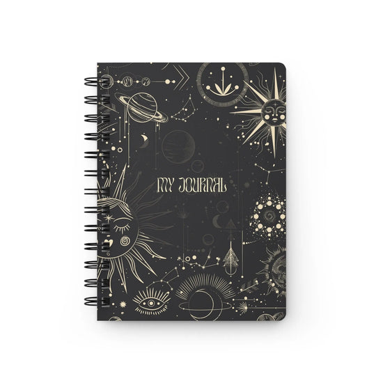 Spiral Bound Journal, Positive tarot personal daily meditation notebook writing diary journal for inspirational dream writing The Aurora Touch
