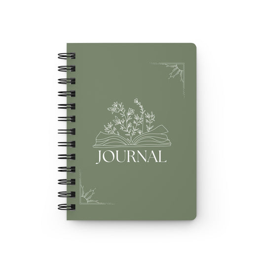 Spiral Bound Journal, Daily personal everyday mediation affirmation tracking nightly dream journal and classroom notebook