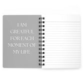 Spiral Bound Journal, Daily personal everyday mediation affirmation tracking nightly dream journal and classroom notebook The Aurora Touch