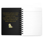 Spiral Bound Journal, Beautiful stylish gratitude meditation marble green everyday tracking designer notepad notebook dairy thoughtful gift The Aurora Touch