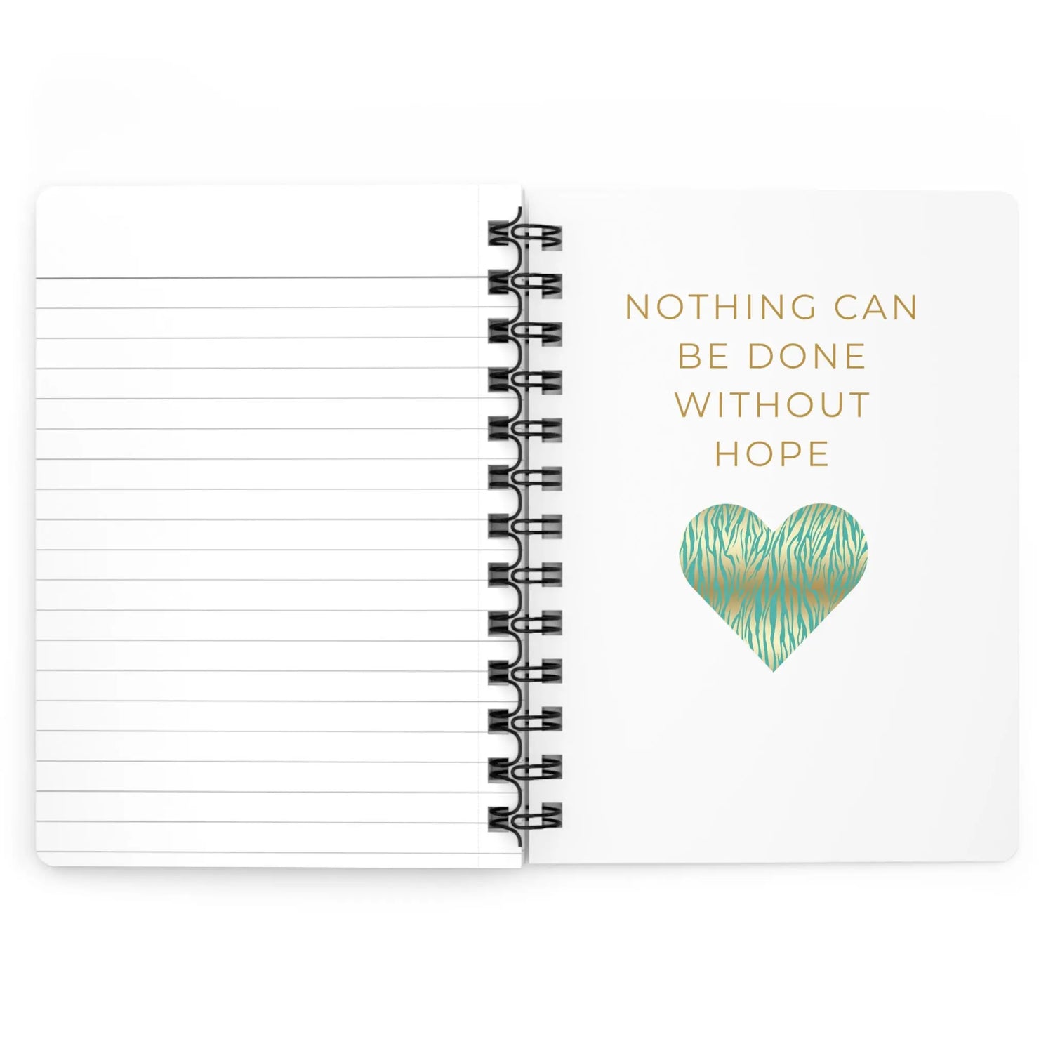 Spiral Bound Journal, personalized daily journal, Blue and Gold notebook, Affirmation notepad, Nightly dream Journal, Daily diary The Aurora Touch
