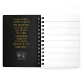 Spiral Bound Journal, Tarot Journal, Daily affirmation journal, SpellBinding Journal, Black Spiral Notebook, witch journal, Recipe book The Aurora Touch
