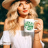 Ceramic Mug 11oz, Lucky Day Coffee Mug, St Pattys Day Mug, Green Clovers, Positive Kitchenware, Good Day Festive Decor