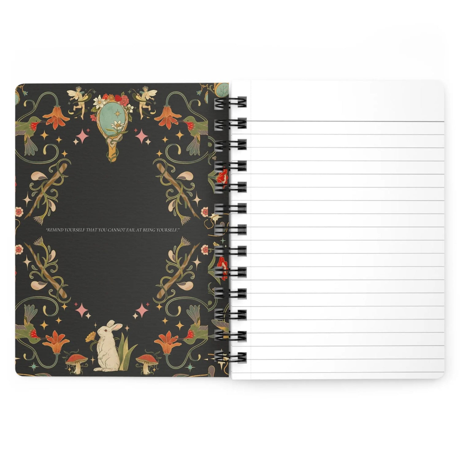 Spiral Bound Journal, Personalized Self Reflection Journal, Postive Affirmation NoteBook, Daily Agenda Journal, Self Awareness Book The Aurora Touch
