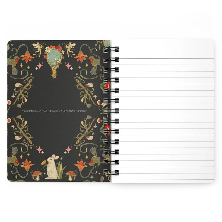 Spiral Bound Journal, Personalized Self Reflection Journal, Postive Affirmation NoteBook, Daily Agenda Journal, Self Awareness Book The Aurora Touch