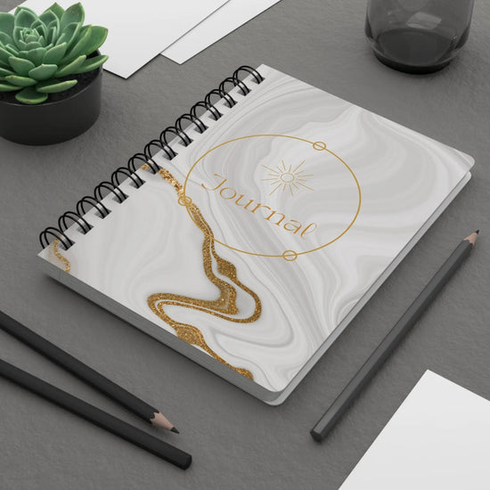 Spiral Bound Journal, Everday Inspirational writing Journal, Positive Affirmation Diary, Personal Desk Journal, Daily Reminder notepad The Aurora Touch