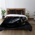 Comforter, matte black Lamborghini stylish bed spread large fluffy quilted coverlet blanket  great for Teen room decor The Aurora Touch
