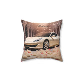 Spun Polyester Square Pillow, Personalized Ferrari Pillow, Stylish couch pillow, designer bed pillow, pretty bedroom decor The Aurora Touch
