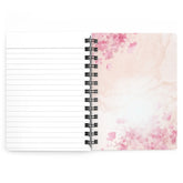 Spiral Bound Journal, pretty pink daily journal, Diary of the Day, Thoughtful writing book, Daily Inspirations, Affirmation Journal The Aurora Touch