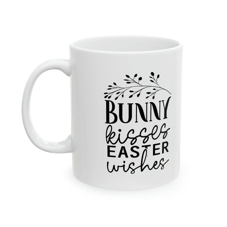 Ceramic Mug, 11oz, Easter Bunny Minimilist coffee mug, Springtime Festive Mug, simple sweet tea cup, great home decor