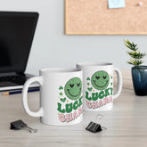 Ceramic Mug 11oz, Lucky charm mug, St. Pattys Day coffee cup, Cute Green Holiday Mug, Special Someone gift, Adorable Novelty tea cup