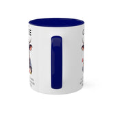 Colorful Mugs, 11oz, Funny sarcastic saying humorous cow print portrait kitchen decor coffee hot tea cup silly gift