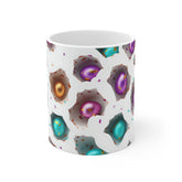 Mug 11oz, Easter Egg Coffee Mug, Colorful 3D Mug, Festive Coffee and Tea Cup, Smooth and Glossy Bunny Day Mug, Sunday Holiday Mug