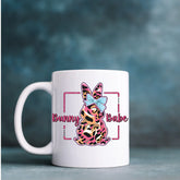 Ceramic Mug, 11oz, Bunny Babe Coffee Mug, Cute adorable springtime mug, cute holiday kitchenware, gift for her