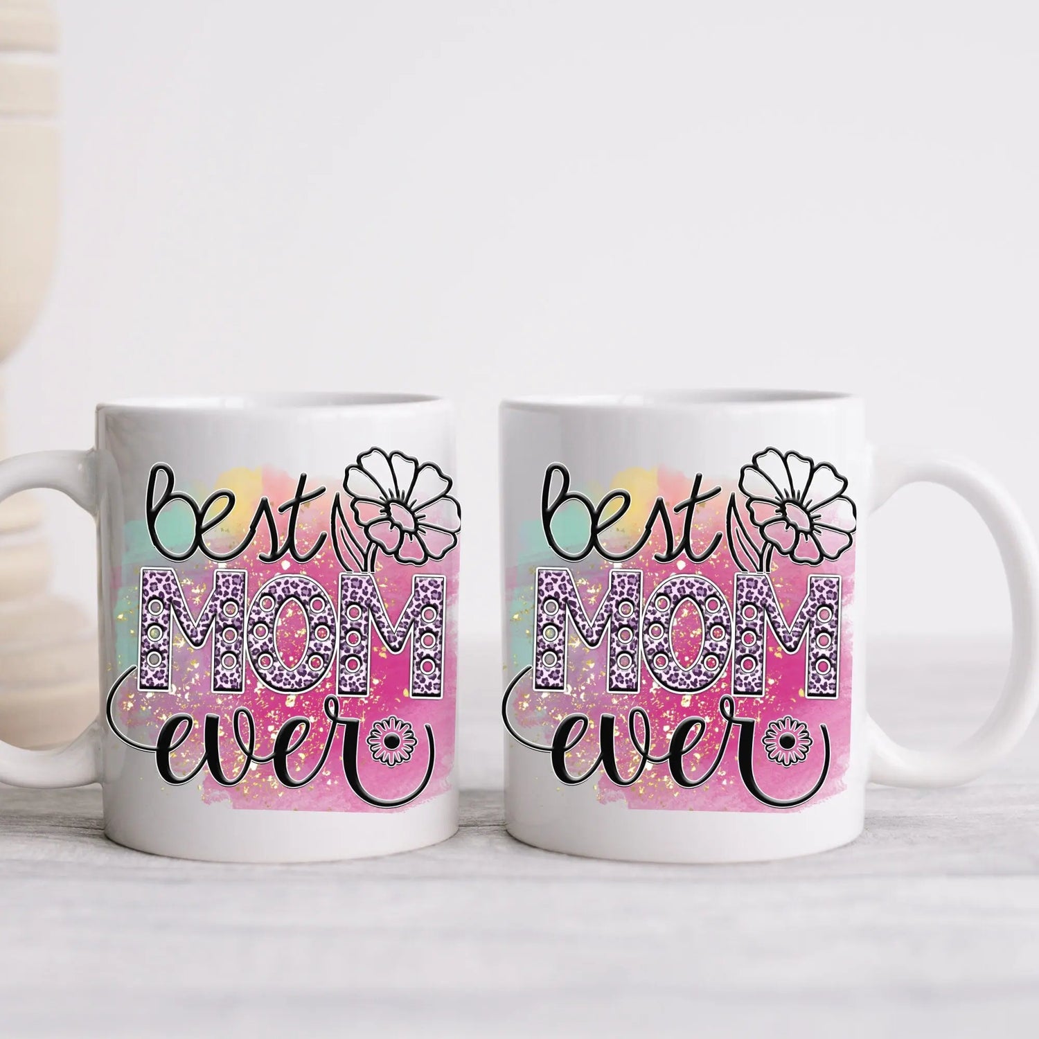 Ceramic Mug, 11oz, Best Mom Ever Mug, Great Mothers Day Gift, Special Mommy Mug, Stylish Coffee Cup, Green Tea Cup The Aurora Touch