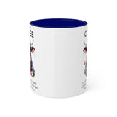 Colorful Mugs, 11oz, Funny sarcastic saying humorous cow print portrait kitchen decor coffee hot tea cup silly gift