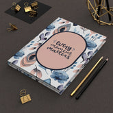 Hardcover Journal Matte, Everyday inspirational classroom office home writing personal life goal aspirations notebook daily life diary The Aurora Touch
