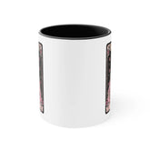 Accent Coffee Mug, 11oz, Mom Tarot Coffee psychic card Momma Day beverage Skeleton pink black tea novelty gift mug The Aurora Touch