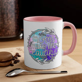 Accent Coffee Mug, 11oz, Moms make life beautiful perfect saying on a cup for special Mamma gift on any day great for birthday Mothers day The Aurora Touch