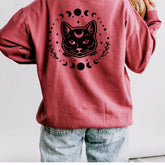 Celestial Lightweight Crewneck Sweatshirt, Mystical Art Long Sleeve Shirt, Psychic Realm Sweatshirt, Women&