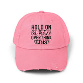 Unisex Distressed Cap, Humorous baseball cap, gender neutral Silly hat, Casual Everyday head cap, Informal wear, Fishing head cap