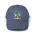 Unisex Distressed Cap, Cool Beach Vibes Casual Summer Laid Back Head cap, Relaxing travel wear, Novelty everyday Golfing hat