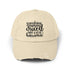 Unisex Distressed Cap, Full of Sarcasm fun baseball head cap, Humorous Casual everyday clothing wear, Travel hat